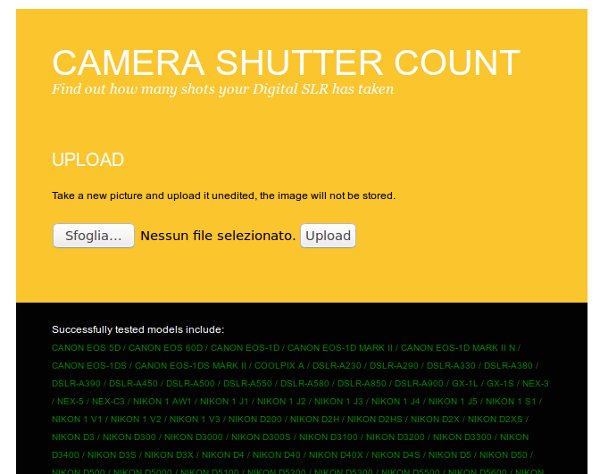 camera shutter count